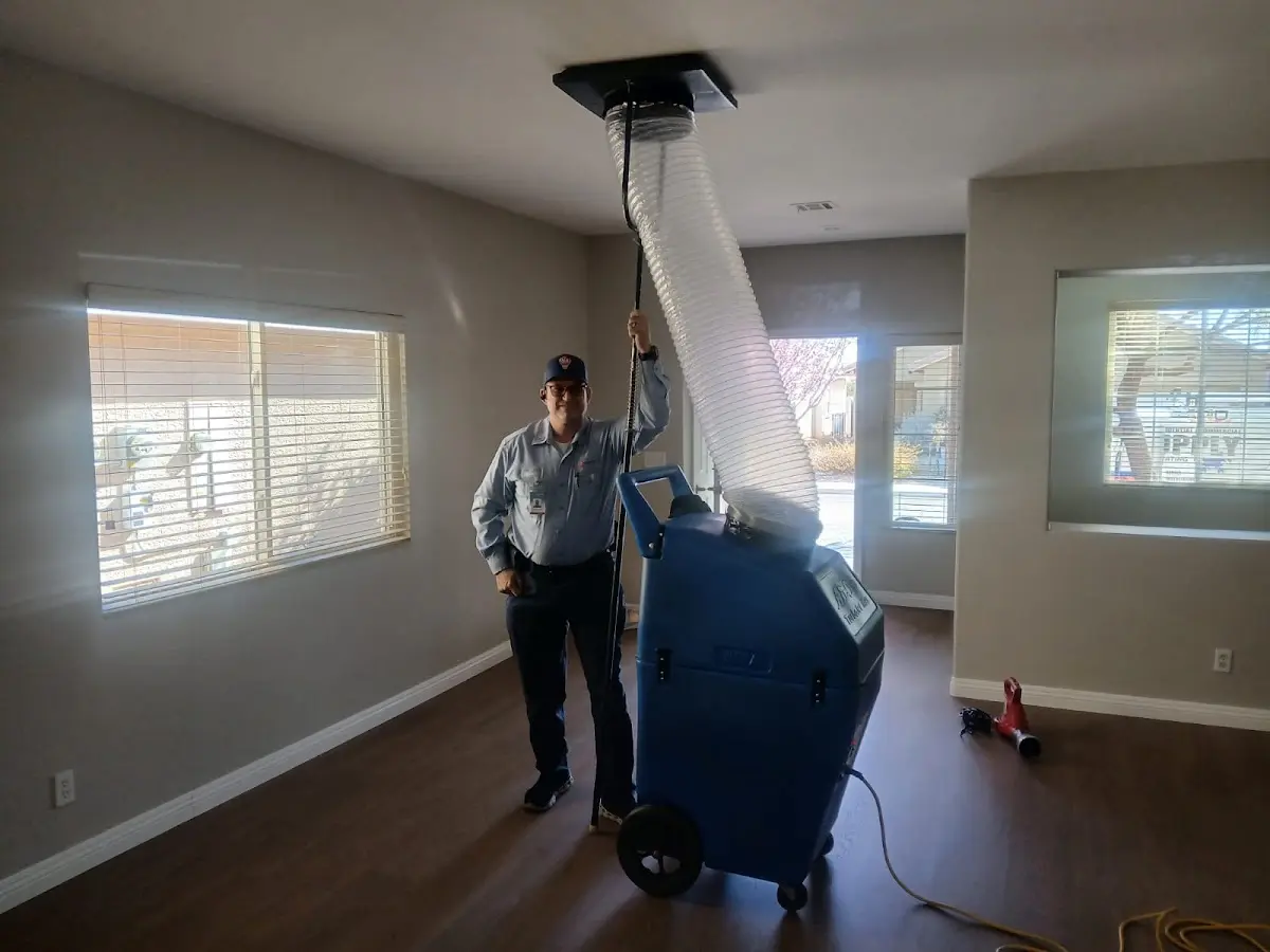 Professional Dryer Vent Cleaning work inside a Rio Rico home